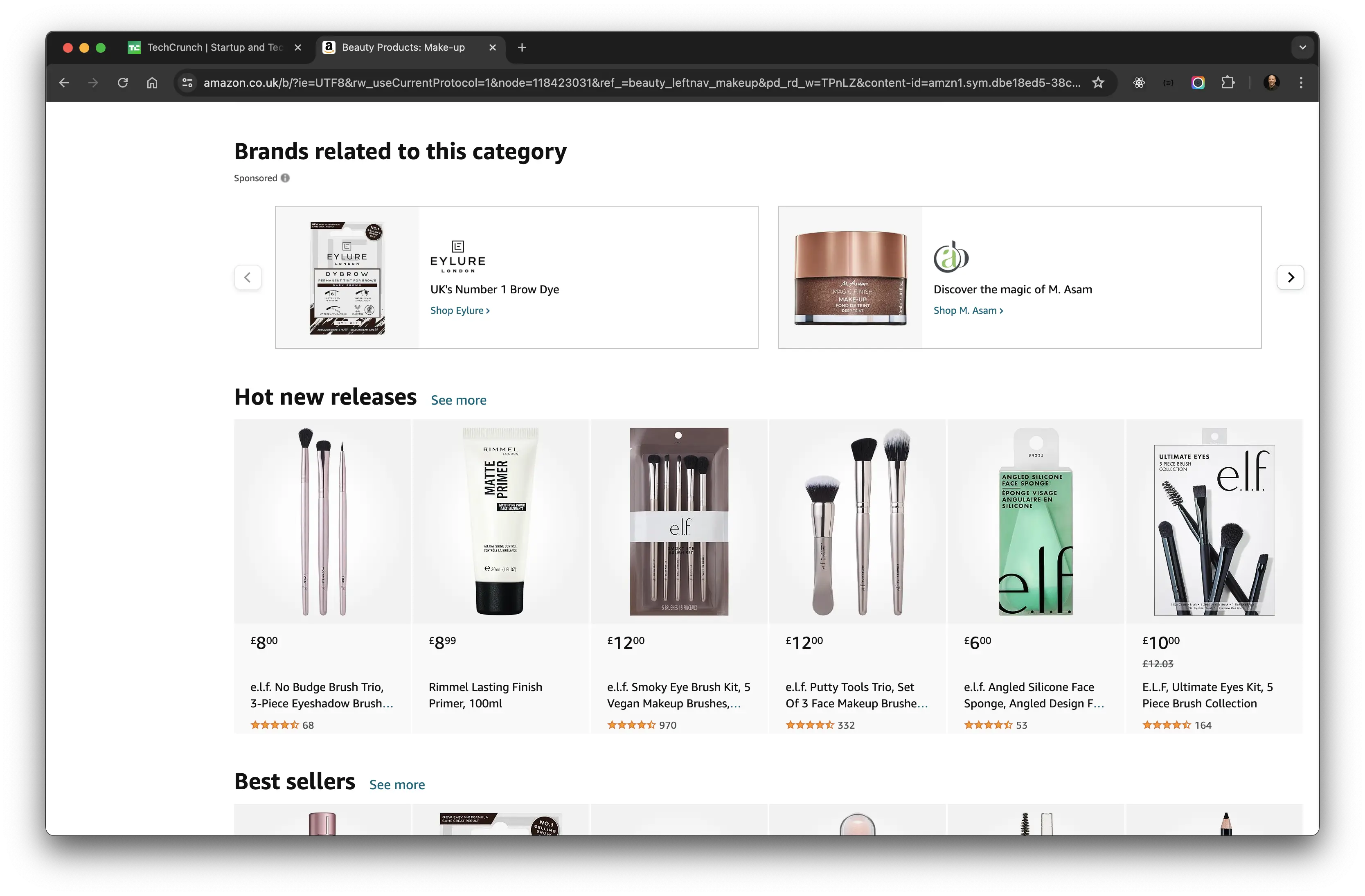 Amazon use a portrait and landscape cards in carousels and product list pages