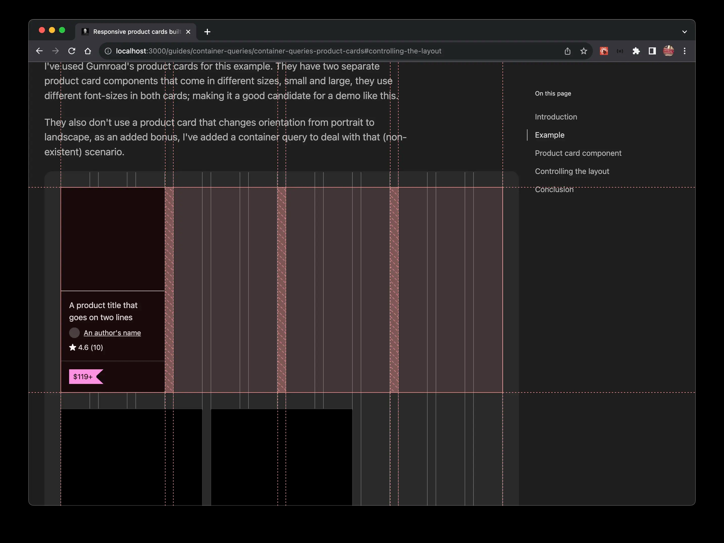 Product card width is constrained with auto-fill